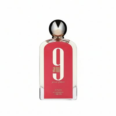 Perfume wanita 9 AM Pour Femme Afnan original Malaysia – minyak wangi citrus, pear & jasmine
