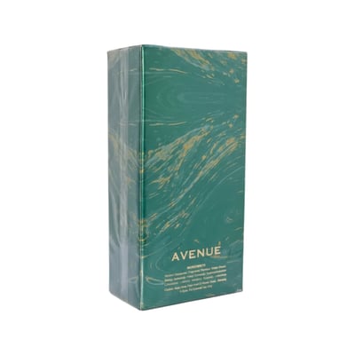 Avenue London perfume 100ml Grandeur Elite – box packaging view – original Malaysia. Kotak Avenue London EDP 100ml pandangan sisi – original Malaysia