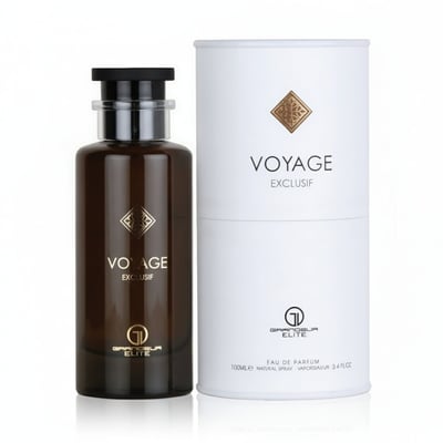 Voyage Exclusif Grandeur Elite perfume lelaki woody amber spicy long lasting Malaysia sesuai malam