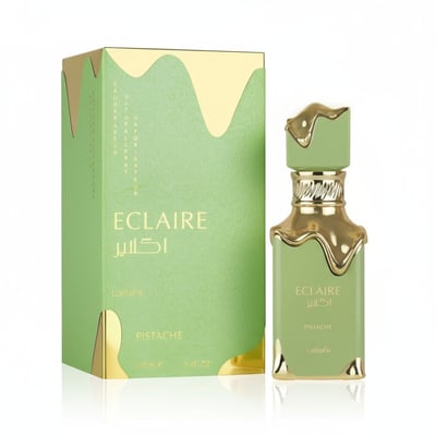 Lattafa Lattafa Éclaire Pistache 100ml EDP – Unisex Sweet Gourmand Perfume feature on homepage bottle - Premium fragrance collection Malaysia