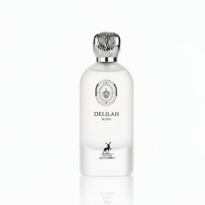 Botol Delilah Blanc Maison Alhambra wangian wanita bau bunga lembut manis pilihan ramai Malaysia