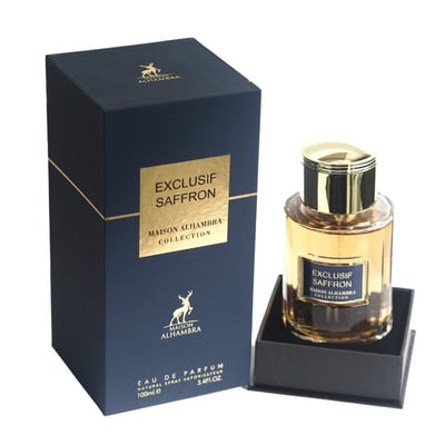 Exclusif Saffron Maison Alhambra perfume unisex saffron amber warm long lasting Malaysia sesuai malam