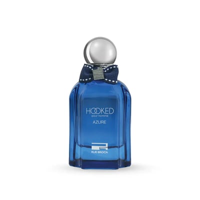 Botol Hooked Azure Rue Broca perfume lelaki biru maskulin aroma citrus woody tahan lama Malaysia
