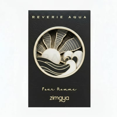 Perfume lelaki Reverie Aqua Zimaya original Malaysia – minyak wangi cardamom, cinnamon & basil padu