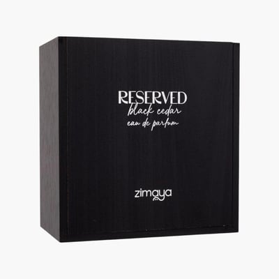 Perfume unisex Reserved Black Cedar Zimaya original Malaysia – minyak wangi cedar & balsam fir padu