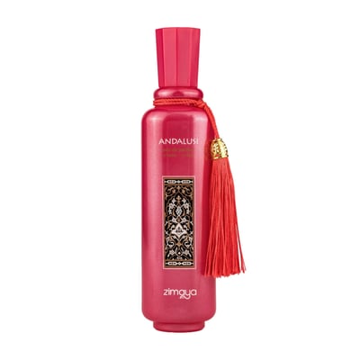 Perfume wanita Andalusi Pink Zimaya original Malaysia – minyak wangi bunga putih & woody premium