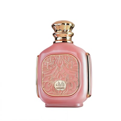 Perfume wanita Zukhruf Femme Pink Zimaya original Malaysia – minyak wangi sweet dan elegan