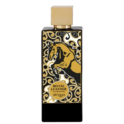 Botol Royal Leather Zimaya perfume lelaki aroma kulit amber kayu vanila tahan lama Malaysia