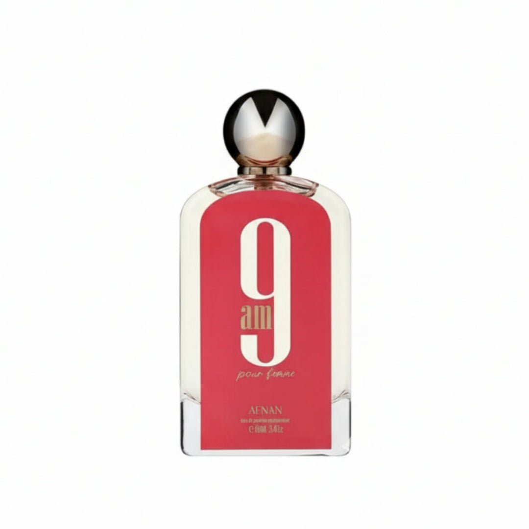 Perfume wanita 9 AM Pour Femme Afnan original Malaysia – minyak wangi citrus, pear & jasmine