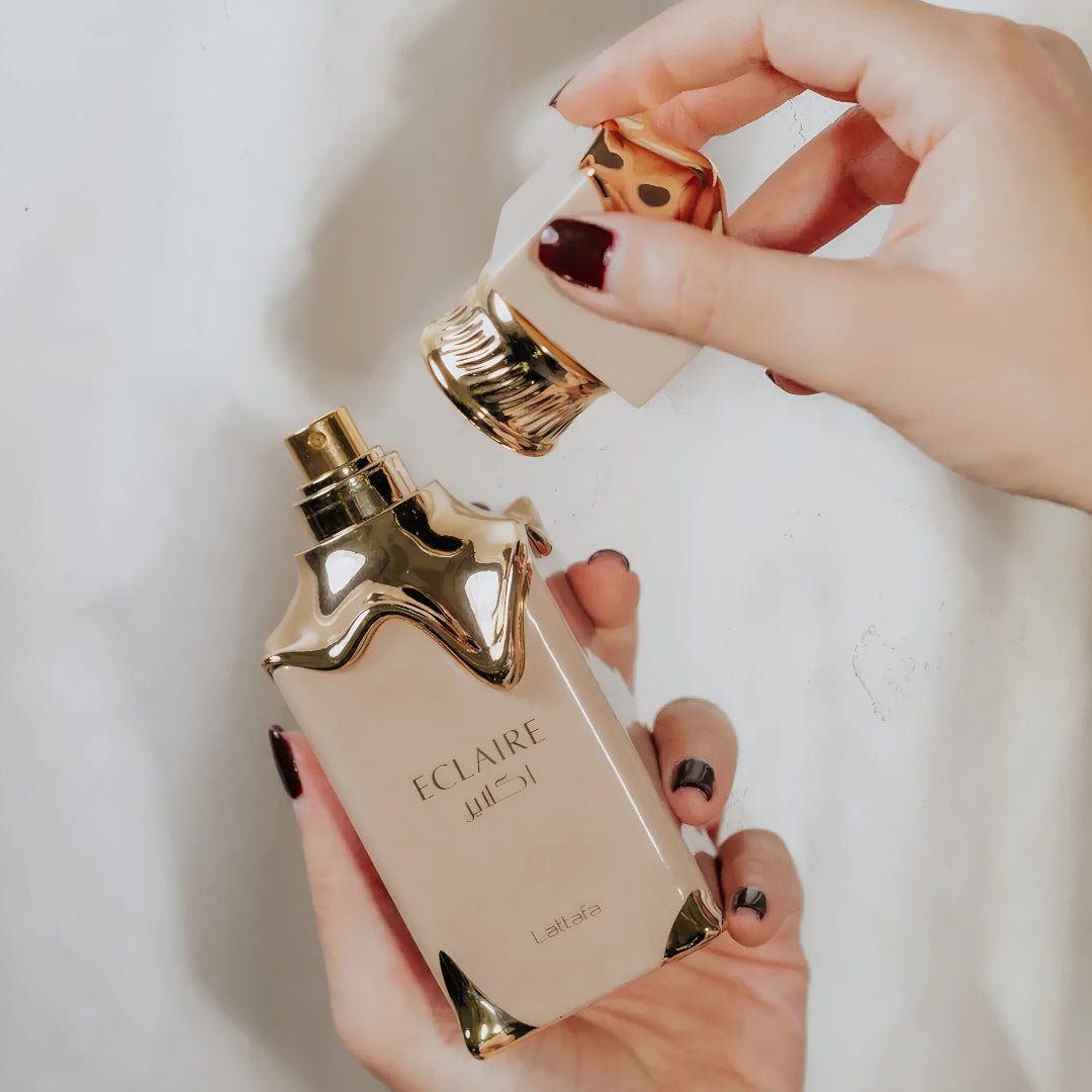 Botol Eclaire Lattafa minyak wangi wanita viral Malaysia aroma sweet creamy sesuai dating