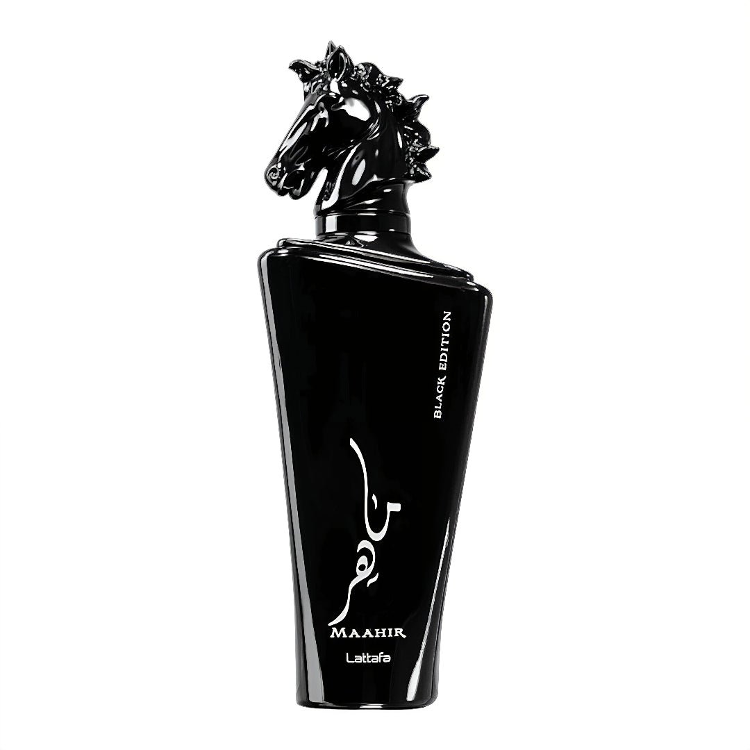 Botol Maahir Black Edition Lattafa wangian lelaki bau sweet smoky woody pilihan Malaysia