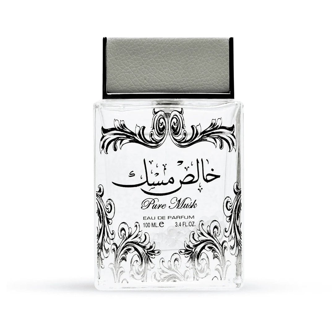 Pure Musk Bottle (Khalis Musk) 100ml EDP + Body Spray – Lattafa Perfume (Unisex White Musk Fresh Scent)