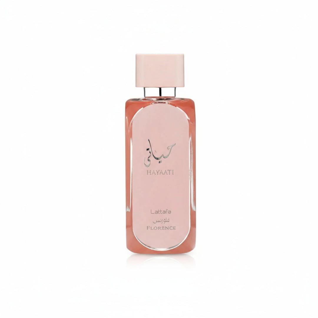 Perfume wanita Hayaati Florence Lattafa original Malaysia – minyak wangi bunga, buah & vanila lembut
