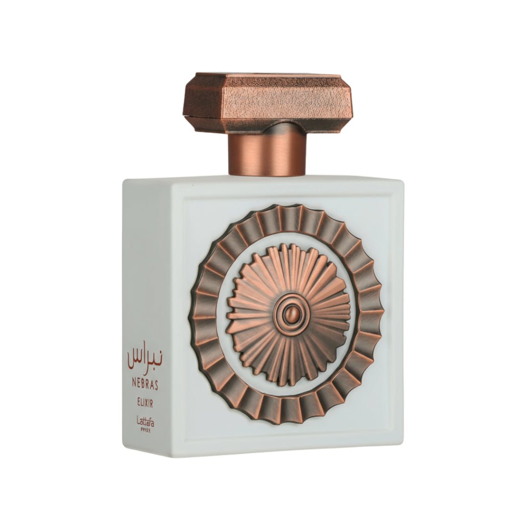 Perfume wanita Nebras Elixir Lattafa original Malaysia – minyak wangi mewah bau vanila & amber