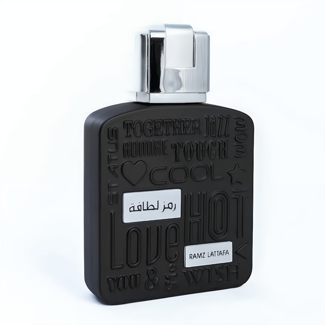 Botol Ramz Silver Lattafa wangian lelaki bau aromatic woody pilihan ramai Malaysia