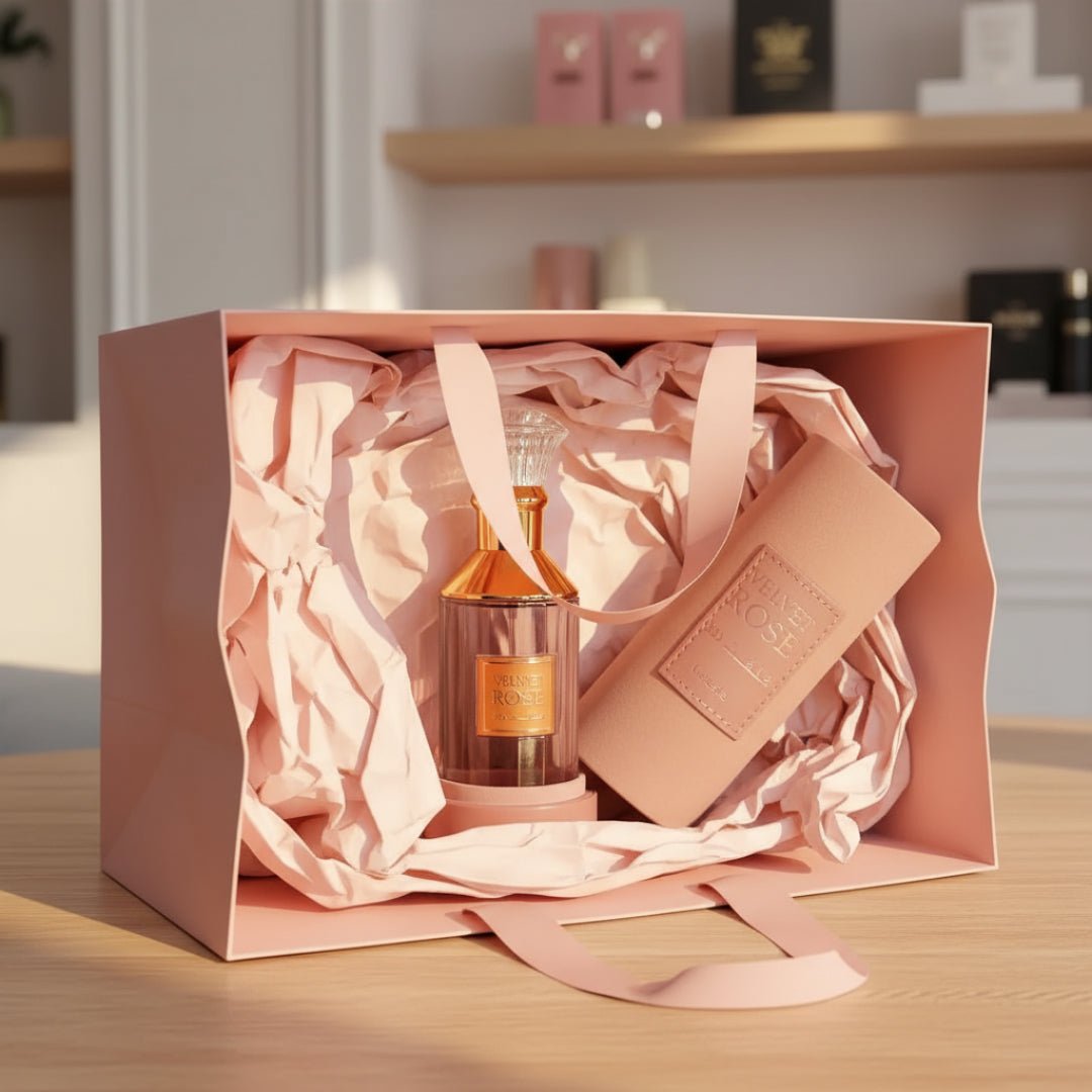 Velvet Rose dalam beg shopping – perfume trending wanita Malaysia”