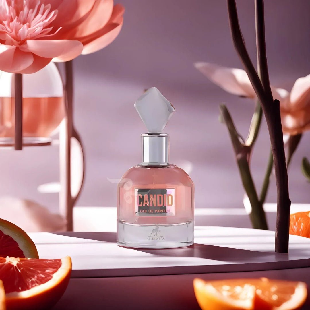 Kotak Candid by Maison Alhambra EDP wanita vibe elegant soft sesuai hadiah girlfriend