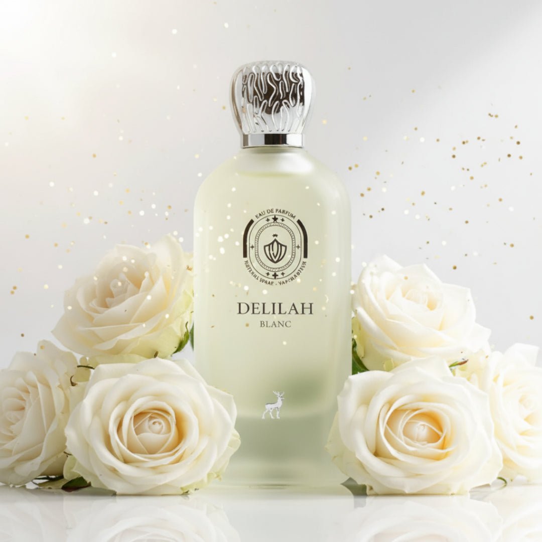 Delilah Blanc perfume wanita mawar putih emas lembut mewah