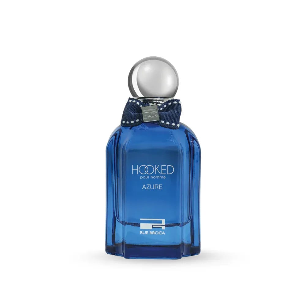 Botol Hooked Azure Rue Broca perfume lelaki biru maskulin aroma citrus woody tahan lama Malaysia