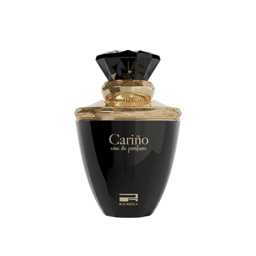 Perfume wanita Carino Black Rue Broca original Malaysia – minyak wangi rose, amber & musk yang lembut