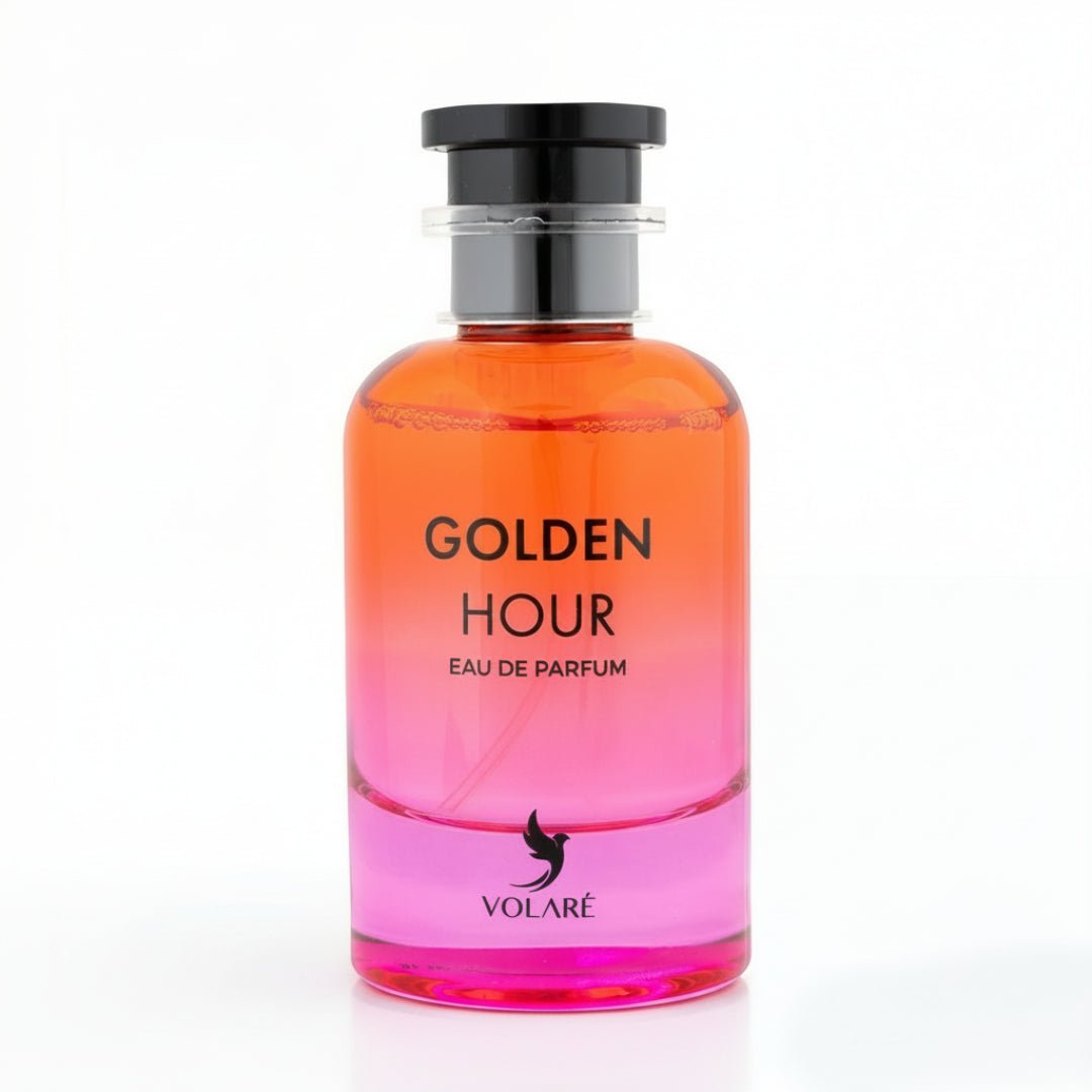 Botol Golden Hour Volare wangian wanita bau vanilla floral lembut pilihan Malaysia