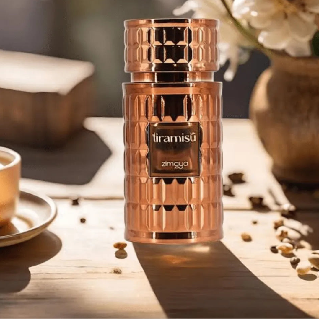 Haruman premium Tiramisu Coco Zimaya – bau coco, amber & vanila tahan seharian Malaysia
