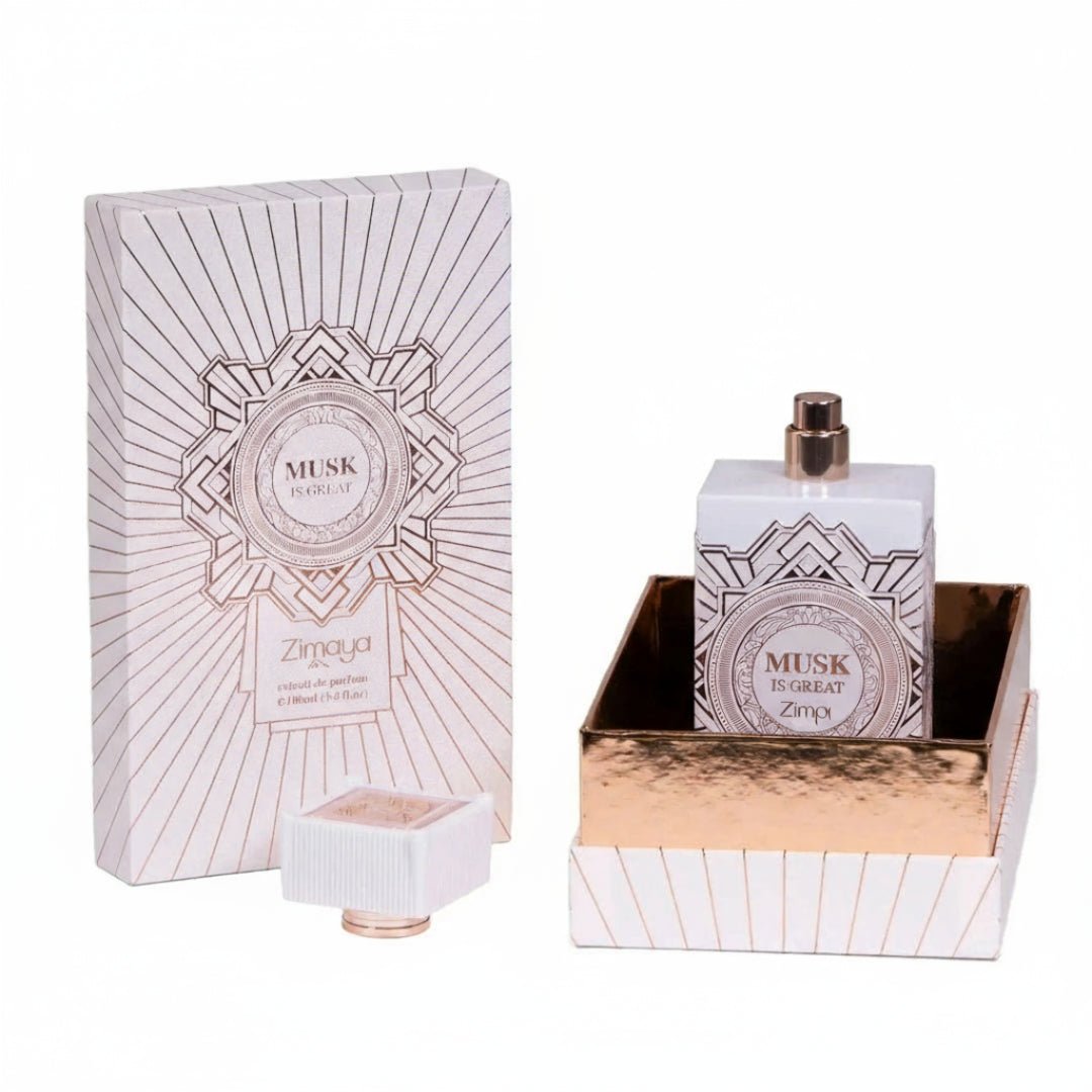 Minyak wangi Musk Is Great by Zimaya – bau manis buah citrus, black currant & white musk kuat Malaysia