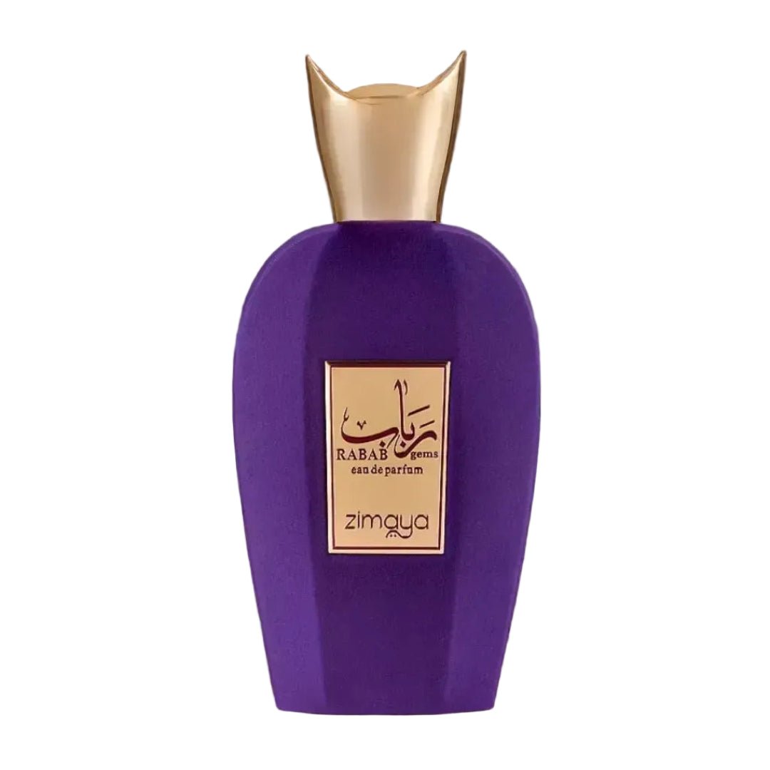 Perfume unisex Rabab Gems Zimaya original Malaysia – minyak wangi bau nanas, iris & vanila premium