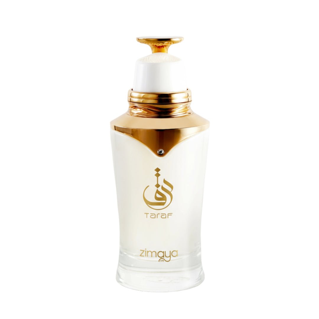 Perfume wanita Taraf White Zimaya original Malaysia – minyak wangi litchi, pear & rose premiumnya