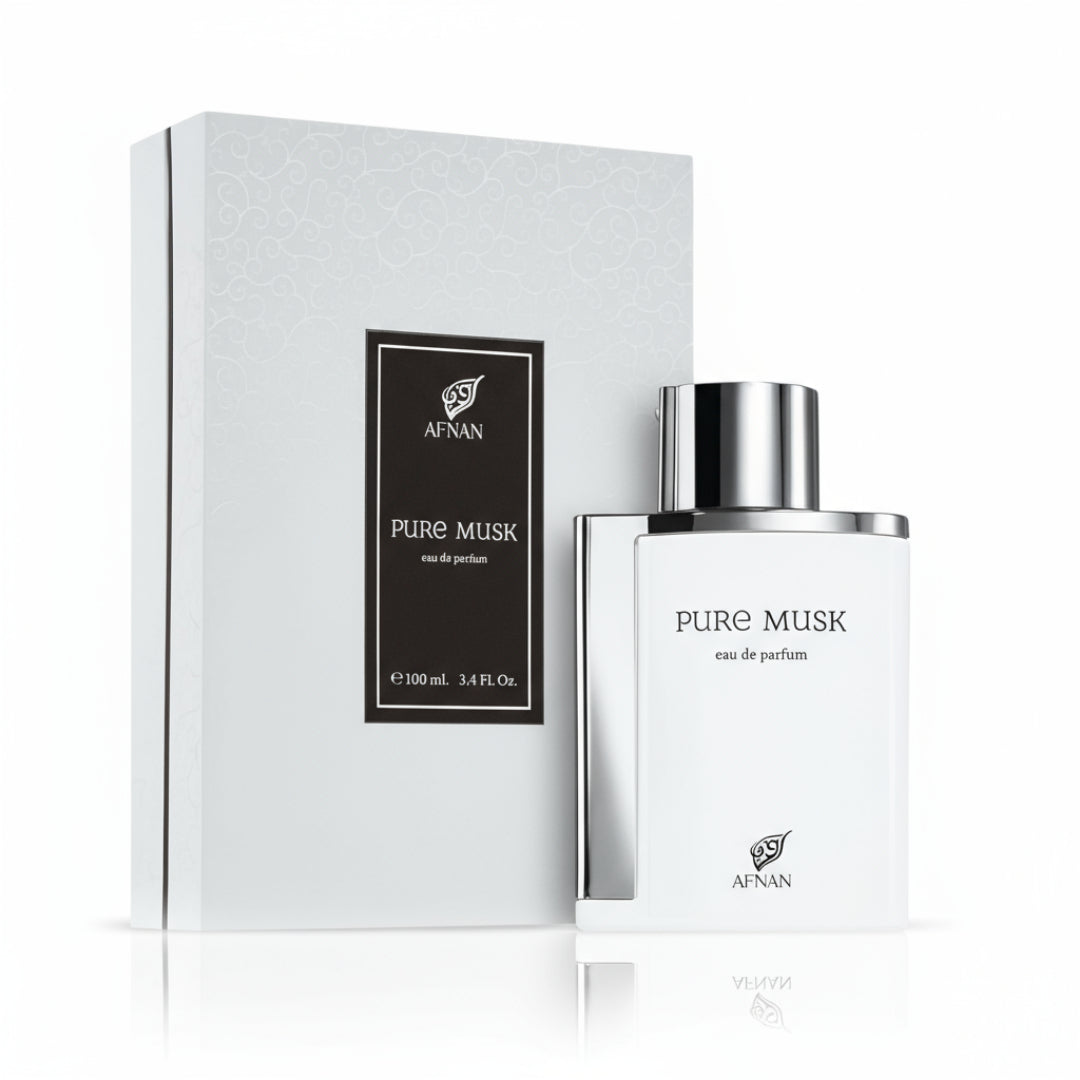 Pure Musk by Afnan 100 ml EDP unisex Malaysia – haruman musk putih soft & tahan lama