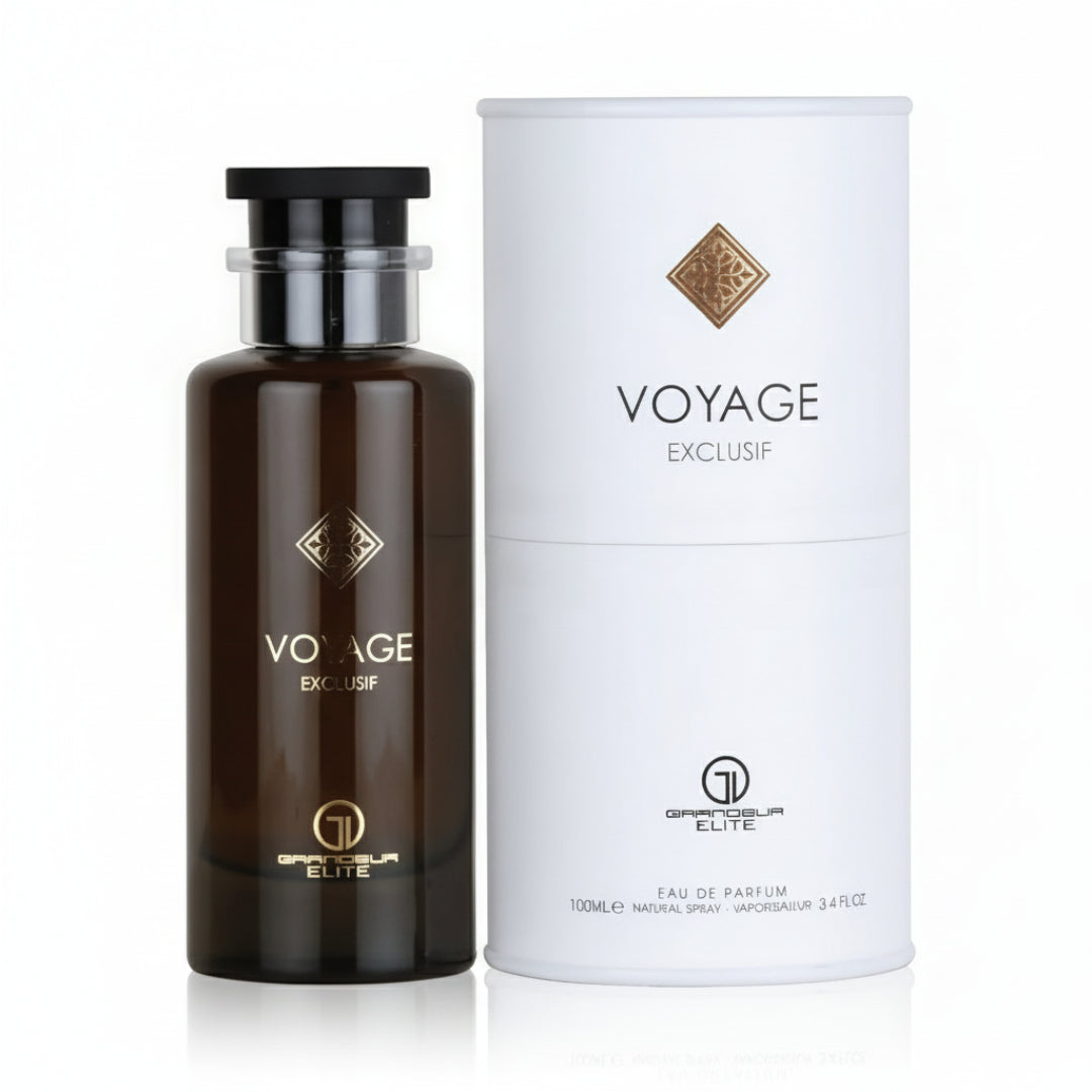 Voyage Exclusif Grandeur Elite perfume lelaki woody amber spicy long lasting Malaysia sesuai malam