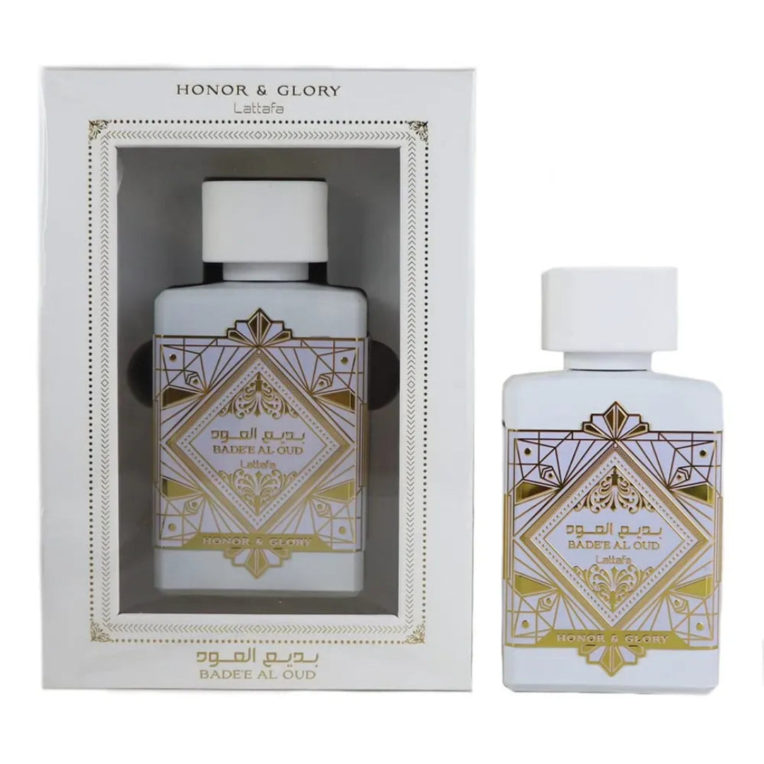 Badee Al Oud Honor Glory Lattafa perfume unisex sweet woody amber long lasting Malaysia sesuai malam