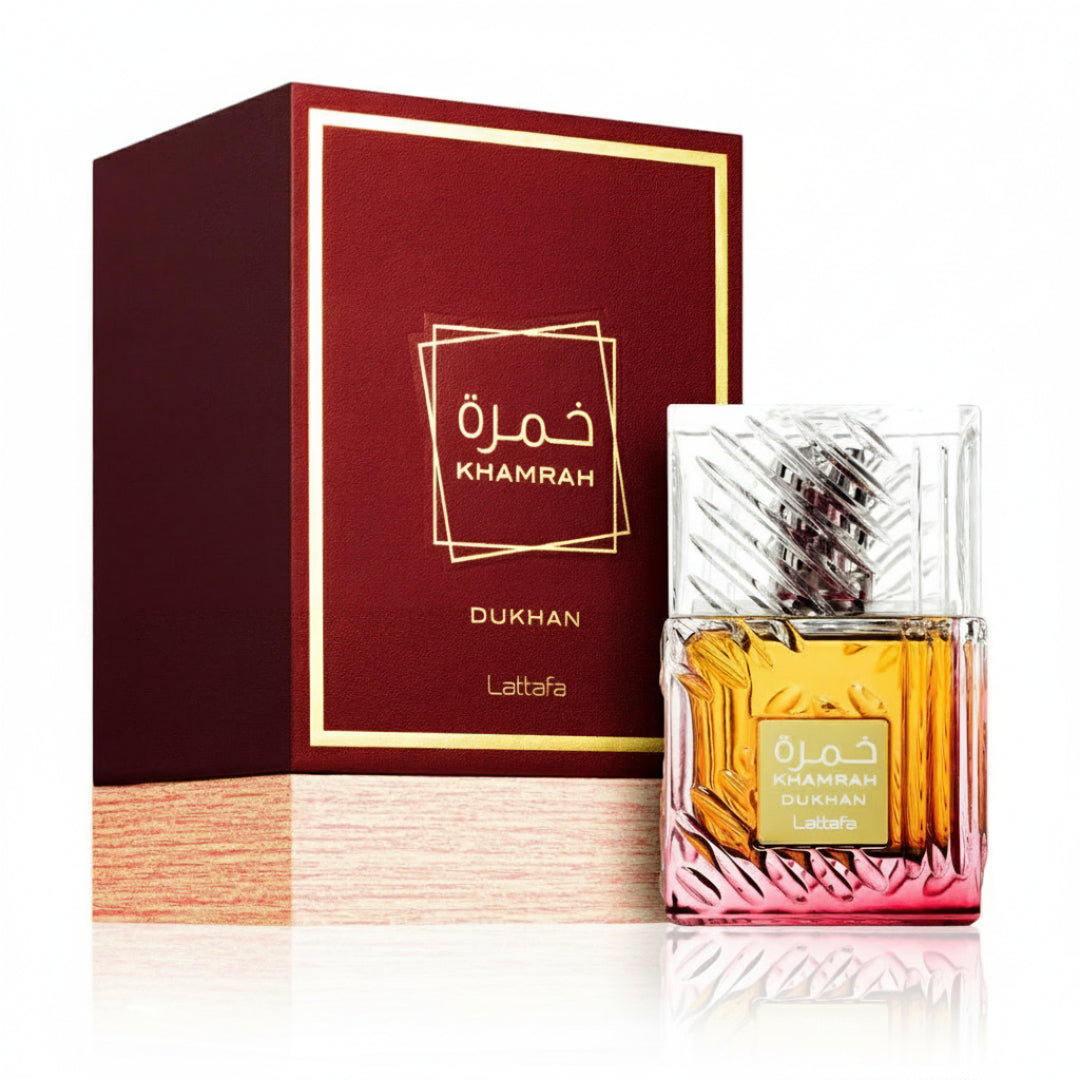Khamrah Dukhan by Lattafa Perfumes – Unisex Gourmand Oriental Perfume
