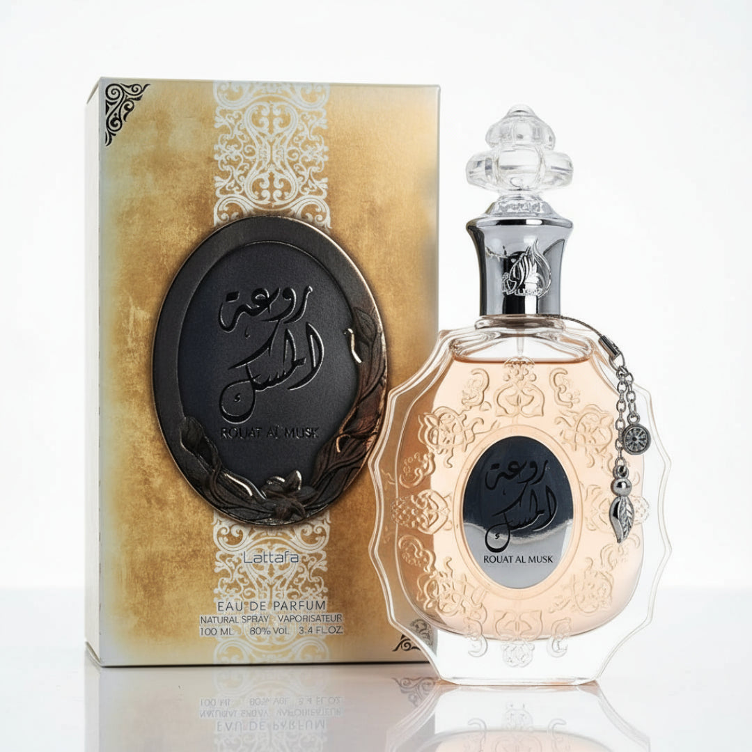 Rouat Al Musk by Lattafa 100 ml wanita Malaysia – haruman clean musk floral & tahan lama