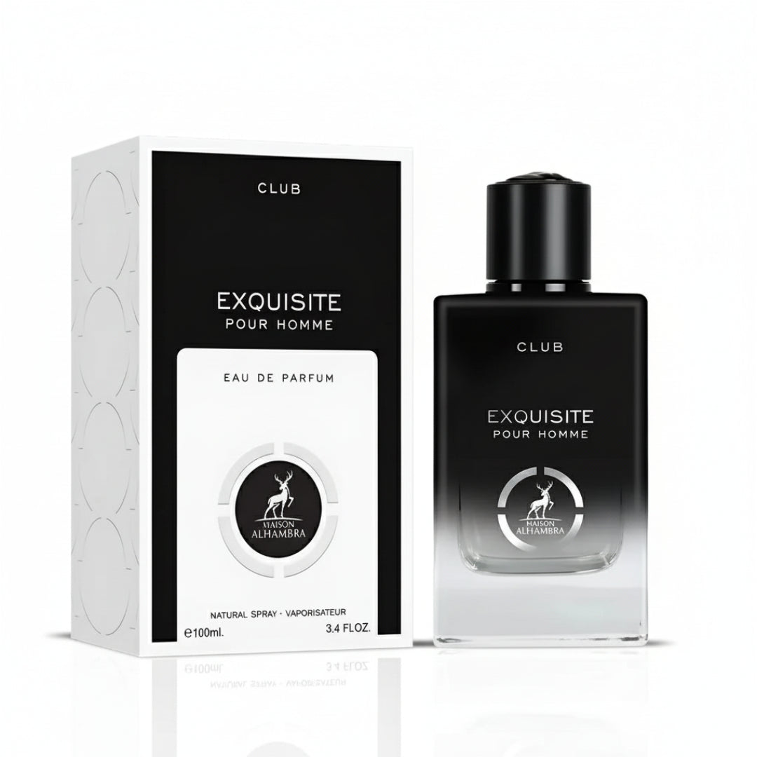 Exquisite Club Alhambra perfume lelaki woody amber spicy long lasting Malaysia sesuai malam