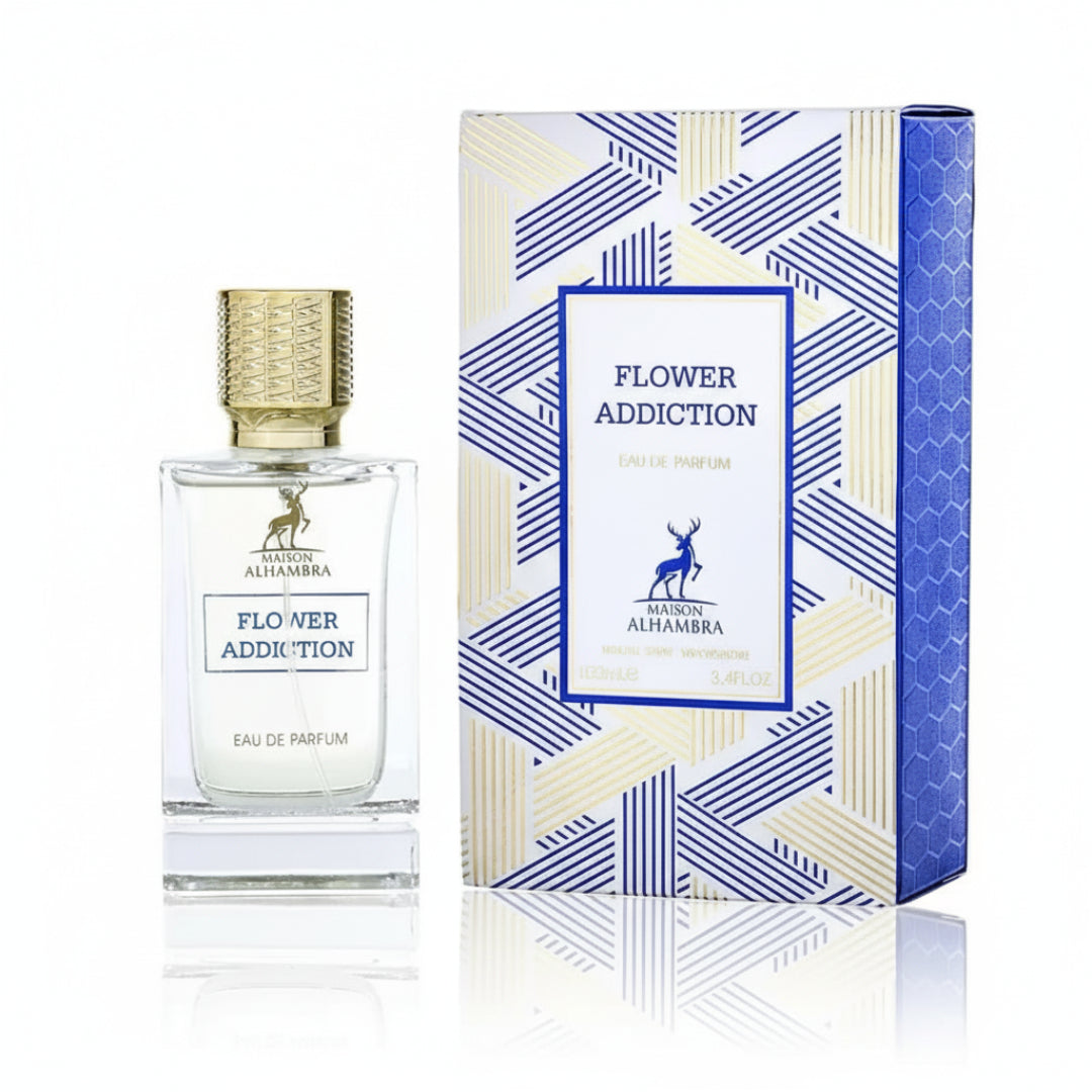Flower Addiction Maison Alhambra perfume lelaki floral woody amber long lasting Malaysia sesuai harian