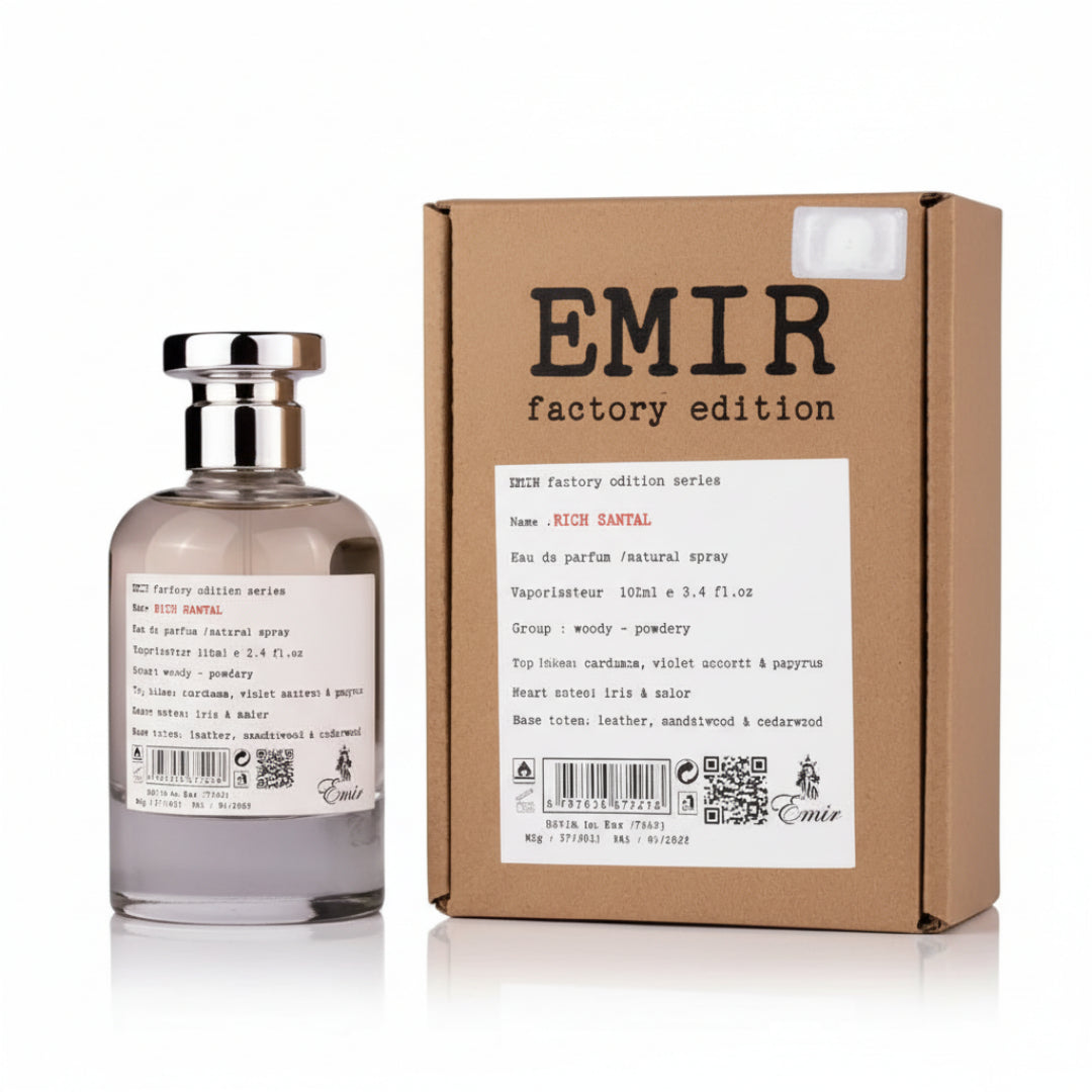 Rich Santal Emir Paris Corner perfume unisex woody sandalwood creamy Malaysia sesuai harian