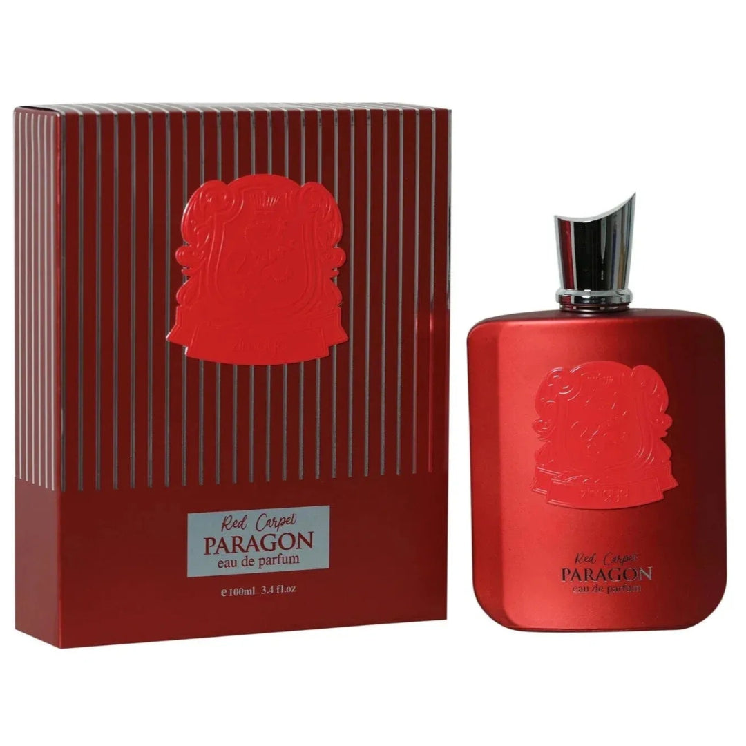 Red Carpet Paragon by Zimaya box dan botol minyak wangi lelaki elegan mewah Malaysia hadiah boyfriend majlis
