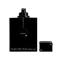 Armaf Club De Nuit Intense Man Parfum 150ml — Black perfume box and bottle with silver accents, featuring the brand name and product details | Armaf Club De Nuit Intense Man Parfum 150ml — Kotak dan botol minyak wangi hitam dengan perincian perak, memaparkan nama jenama dan butiran produk