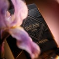 Lattafa Badee Al Oud Lattafa Black Exposed 100ml — Black perfume bottle and its gold-accented box, displayed side-by-side on a white background.