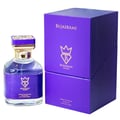 Bujairami Executor by Bujairami 100ml Extrait de Parfum — Purple bottle with gold accents and jeweled cap next to a matching