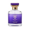 Bujairami Executor by Bujairami 100ml Extrait de Parfum — Purple bottle with gold accents and jeweled cap next to a matching