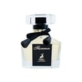 Maison Alhambra Florenza 100ml Maison Alhambra Florence — A perfume bottle and its box are displayed against a white background. The box has a floral design and the bottle is octagonal with a black ribbon. | Maison Alhambra Florenza 100ml Maison Alhambra Florence — Botol minyak wangi dan kotaknya dipamerkan berlatar