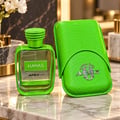 Kenz de Rasasi Hawas Apex Hybrid by Kenz de Rasasi — Green glass perfume bottle with a textured green cap resembling a snake, featuring a silver label with 'HAWAS' and 'APEX HYBRID' text.