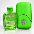 Kenz de Rasasi Hawas Apex Hybrid by Kenz de Rasasi — Green glass perfume bottle with a textured green cap resembling a snake, featuring a silver label with 'HAWAS' and 'APEX HYBRID' text.