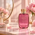 RASASI Hawas Dreams by Rasasi 100ml EDP — Pink textured box and a pink glass perfume bottle with a gold textured cap, set against a white background.
