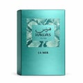 RASASI Hawas For Him La Mer — Teal textured box and gradient blue-green glass bottle with black textured cap, set against a white background.