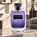 Kenz de Rasasi Hawas For Him Le Parfum — Purple glass bottle with black textured cap, black label with gold text.