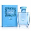 RASASI Hawas Ice Freeze by Rasasi 100ml EDP — Blue box and clear glass perfume bottle with blue cap, featuring snake skin pattern detail on the box and bottle label.