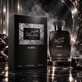 RASASI Hawas Kobra by Rasasi 100ml EDP — Black perfume box and bottle with snake-like cap, silver mosaic detail on box, white text.